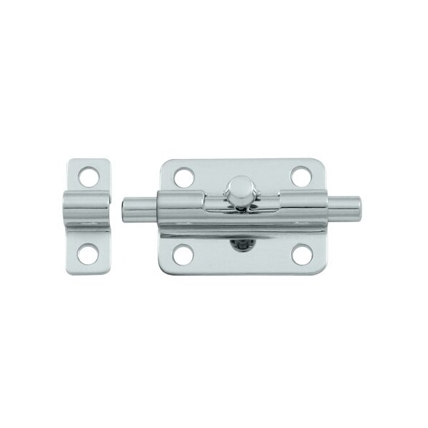 Barrel Door Bolt Polished Chrome, 10PK